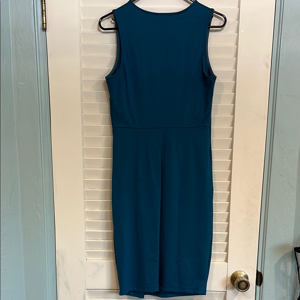 Elegant Teal Sleeveless Maternity Dress SZ.S. - Picture 6 of 6